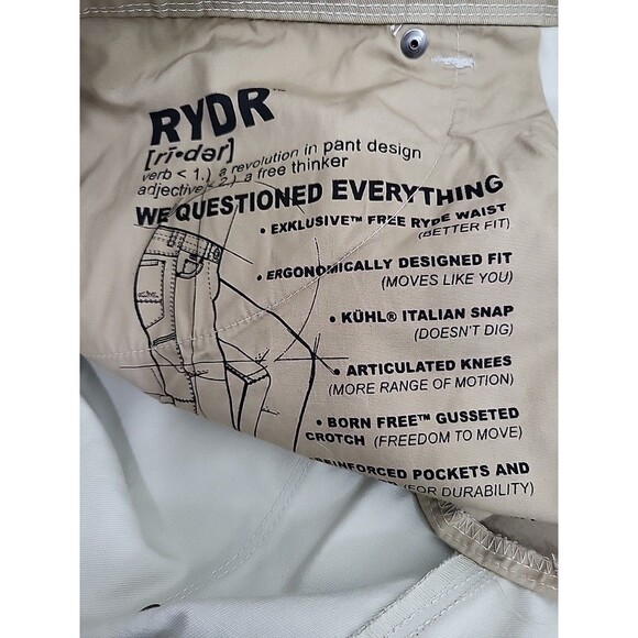 Kuhl Pants Mens 40x30 Rydr Hiking Utilitech Casual Outdoor Gorpcore - Picture 12 of 13